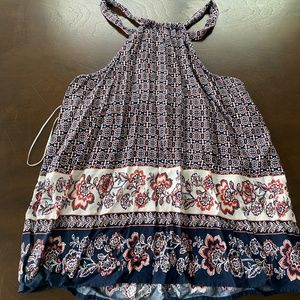 Francesca's Mi Ami Printed Blouse